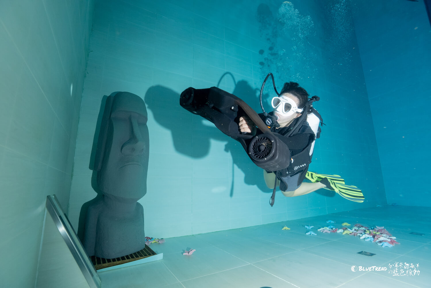 透過課程，你可以接觸不同的水下推進器特性